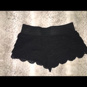 Black Lace Shorts